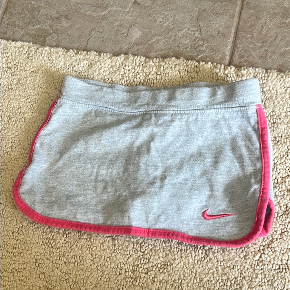 Nike Gray and Pink Athletic Skort